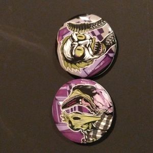 Beetlejuice 1" Pin back Button-Set of 2 buttons